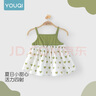 優(yōu)奇寶寶吊帶裙衣服2025夏季薄款背心超可愛(ài)半身裙夏天嬰幼兒外出裙子 曬單實(shí)拍圖