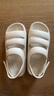 斯凱奇（Skechers）夏季女鞋休閑洞洞鞋緩震舒適百搭透氣111646 乳白色/OFWT 38 曬單實拍圖