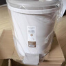 茶花（CHAHUA）塑料垃圾桶家用衛(wèi)生間帶蓋客廳廁所臥室廚房大容量高顏值 1501K 1個裝（棕彩） 曬單實(shí)拍圖