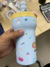 BABLOV保溫杯女士陶瓷覆層內(nèi)膽水杯高顏值雙飲兒童吸管杯子保冷女生禮物 曬單實拍圖