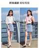 香影（xiangying）牛仔短裙女小個(gè)子2026夏季新款淺色高腰顯瘦辣妹a字半身裙子 牛仔藍 S 曬單實(shí)拍圖