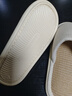 XGGC四季拖鞋男春秋季居家EVA軟底透氣家用棉麻拖鞋女 米白  38-39 曬單實(shí)拍圖