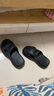 熱風(fēng)厚底女拖鞋夏季新款小個(gè)子戶(hù)外增高休閑沙灘涼拖百搭一字拖 01黑色透氣款（H62W25215） 39-40 L 曬單實(shí)拍圖