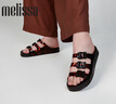 Melissa梅麗莎COZY女三根帶休閑外穿時(shí)尚果凍配色平底涼拖鞋35943 黑色/水晶玳瑁色 38 曬單實(shí)拍圖