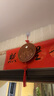 繽越桃木山海鎮(zhèn)擺件凸面八卦鏡桃木雕掛件家用室內(nèi)室外掛飾20cm直徑 曬單實(shí)拍圖