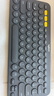 羅技（Logitech）時尚系列K380藍牙鍵盤 無線鍵盤Mac筆記本平板IPAD電腦靜音鍵盤安卓手機多設備超薄家用巧克力按鍵 黑色 曬單實拍圖