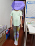 moodytiger女童短袖T恤速干吸汗25年夏季新品兒童T恤高彈柔軟印花運(yùn)動(dòng)上衣 曬單實(shí)拍圖