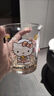 UOSO三麗鷗卡通玻璃杯家用耐高溫可愛(ài)果汁飲料杯女高顏值咖啡牛奶水杯 400ml玻璃杯-贈(zèng)玻璃吸管 凱蒂貓 曬單實(shí)拍圖