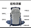 駱駝（CAMEL）戶(hù)外登山包專(zhuān)業(yè)徒步旅游防水輕便背包雙肩包574D789643高級(jí)灰 曬單實(shí)拍圖