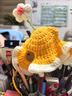曇蓓漫貓咪狗狗帽子寵物生日裝扮搞怪拍照道具可愛(ài)卡通頭飾針織遮陽(yáng)頭套 【小花苗姜黃M】建議頭圍30以?xún)?【可調節系繩款 上鏡超可愛(ài)】 曬單實(shí)拍圖