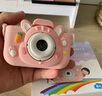 狀元象兒童相機女孩小孩玩具可拍照錄像新款高清像素照片小照相機六一 【高清升級雙攝款】粉色獨角獸+1W張存儲套餐 曬單實(shí)拍圖