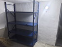 圣燚（SHENGYI）貨架倉儲中型貨架家用落地置物架輕型重型超市倉庫庫房多層展示架 藍(lán)色四層主架 輕型加厚 長150*寬60*高200cm 曬單實拍圖