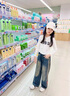 G.DUCKKIDS童裝女童褲子春秋季2024新款兒童牛仔褲女大童春裝拖地褲闊腿褲薄 藍(lán)色 160 (建議身高150cm 13-14歲)cm 曬單實(shí)拍圖