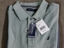 諾帝卡（NAUTICA）【單件直降】男裝春夏款全棉珠地休閑舒適長袖polo衫男KO3303 灰藍03B M 曬單實拍圖