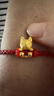 菜百首飾 黃金吊墜 足金3d硬金生肖旺運(yùn)狗抱抱狗轉(zhuǎn)運(yùn)珠 計(jì)價(jià) 含皮繩 HJ 黃金轉(zhuǎn)運(yùn)珠 約1.17g 曬單實(shí)拍圖