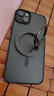 綠聯(lián) 適用iPhone15Plus手機(jī)殼 蘋果15Plus磁吸殼 MagSafe保護(hù)套 無線充電 防摔 磨砂黑色 曬單實(shí)拍圖