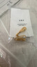 老廟黃金耳環(huán)足金5G鏤空大水滴金耳飾耳墜女款送女友媽媽老婆生日禮物 約2g 曬單實(shí)拍圖