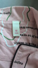 貓人100%純棉睡衣女夏季薄款短袖長褲翻領(lǐng)開衫女士大碼全棉家居服套裝 N1548粉色 L (建議100-120斤) 曬單實拍圖