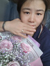 周大金 CHOW TAI KING一克拉莫桑鉆石戒指女士足銀求結(jié)婚鉆戒七夕情人節(jié)禮物送女友老婆 曬單實(shí)拍圖