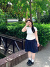 浪莎半身裙女夏季2025新款日系jk中長裙修身顯瘦顯高a字小個子工裝裙 藏青色 XL 推薦【126-140斤】 曬單實(shí)拍圖