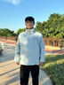 企鵝駱駝聯(lián)名風盾三合一沖鋒衣運動戶外夾克M34CA9D682 遠山藍 L 曬單實拍圖