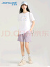 真維斯（JEANSWEST）短褲女外穿夏季新款時尚百搭清涼奶芙褲子短款高腰顯瘦A字短褲 曬單實拍圖