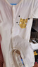 舒貝怡2件裝嬰兒衣服夏季薄款新生兒連體衣短袖哈衣兒童爬服黃色73CM 曬單實(shí)拍圖