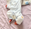 貝瑞加（Babyprints）嬰兒連體衣2件裝寶寶夏季衣服純棉哈衣薄款家居爬服護肚 藍黃59 曬單實拍圖