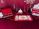 萊邦宸 訂婚全套布置 2025新款訂婚場景布置全套背景板布置套裝氣球裝飾 次日達/桃之夭夭+擺件+禮箱+畫架 曬單實拍圖