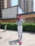 chikoku流浪洞洞鞋女夏外穿室內防滑舒適休閑情侶包頭涼拖鞋男 小酶紅+小鯊魚(yú)鞋花 35-36 【適合35-36碼】 曬單實(shí)拍圖