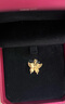 周大福小版金絲羽蝶蝴蝶黃金吊墜女(工費(fèi):380計(jì)價(jià))EOF1374七夕節(jié) 足金 約2.70g 曬單實(shí)拍圖