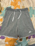耐克（NIKE）男運(yùn)動(dòng)短褲 夏季 針織毛圈 柔軟吸汗 五分褲 DX0767-063 灰 XL 曬單實(shí)拍圖