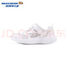Skechers斯凱奇兒童運(yùn)動(dòng)鞋春夏男女童魔術(shù)貼休閑鞋中大童跑步鞋405315L 【透氣款】女童-白色/WHT 33 曬單實(shí)拍圖