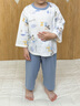 迪士尼兒童衣服男女孩童夏裝純棉透氣6-12個月寶寶套裝童裝兩件套 藍色米奇B款薄款 110 曬單實拍圖