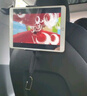 一粒 適用特斯拉Model3/Y車載平板支架后排iPad汽車座椅手機支架掛鉤 紳士黑【手機平板通用+帶掛鉤】 曬單實拍圖