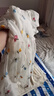 史努比女童連衣裙夏季2025新款小女孩花朵蝴蝶結裙子兒童時(shí)尚洋氣寶寶裙 米白 110 建議身高101-110cm 曬單實(shí)拍圖