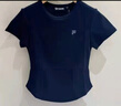 FILA FUSION斐樂(lè)潮牌女子針織短袖衫2025秋季新款時(shí)尚休閑緊身T恤 寶石深藍(lán)-DB S 160/80A/S 曬單實(shí)拍圖