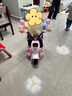 ZOCO兒童電動(dòng)摩托三輪車(chē)可坐大人1-6歲男女孩寶寶雙人駕駛遙控玩具車(chē) 遙控卡其：雙驅+早教音樂(lè )+雙人座 曬單實(shí)拍圖