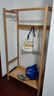 木墨（mumo） 衣帽架 工作室家具 全原實(shí)木落地掛衣架臥室玄關(guān)掛物架 紅橡木 850*443*H1650mm 曬單實(shí)拍圖