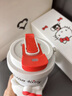 Hello Kitty保溫杯高顏值禮物女生大容量運(yùn)動(dòng)水杯子316內(nèi)膽學(xué)生咖啡杯吸管杯 K-hello kitty520ml（禮盒裝） 曬單實(shí)拍圖
