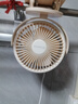 艾美特（AIRMATE）小風(fēng)扇桌面便攜式小型電風(fēng)扇充電辦公宿舍學(xué)生床頭夾扇臺夾扇 【插電款/二檔】米白色 曬單實拍圖