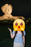 UR2025夏季新款女裝撞色格紋多系帶泡泡袖罩衫襯衫UYU250067 藍色格子 M 曬單實拍圖