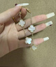 專柜版VCA梵克 五花手鏈 四葉草手鏈  幸運草手鏈 手串手鐲送女友 白貝母/玫瑰金鏈 曬單實拍圖