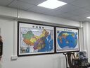 佳得雅（JIADEYA）新版中國地圖世界地理圖帶框辦公室掛畫書房裝飾畫會議室裝裱定制 中國和世界 160*110cm紅褐框（大氣尺寸） 曬單實拍圖