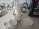 國玥景德鎮(zhèn)骨瓷碗具套裝家用餐具整套現(xiàn)代簡約碗碟套裝陶瓷釉下彩喬遷 墨染花影72頭禮盒版 曬單實拍圖