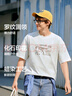森馬（Semir）短袖T恤男個(gè)性潮酷戶外印花t恤2025夏季針織上衣寬松107425100104 曬單實(shí)拍圖