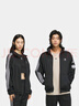 adidas經(jīng)典復(fù)古三條紋雙拉鏈寬松夾克外套男女春季阿迪達(dá)斯三葉草 黑色 S 曬單實(shí)拍圖