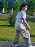 納維凱爾（Navigare）防蚊褲男童兒童薄款長(zhǎng)褲運(yùn)動(dòng)褲速干舒適新潮線跡高端灰150 曬單實(shí)拍圖