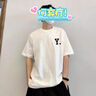 妙奕嘉短袖t恤男純棉白色衣服男裝夏季2025新款半袖男重磅t恤男寬松圓領(lǐng) 白色Y.短袖 2XL 曬單實(shí)拍圖