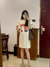 革曼孕婦連衣裙夏季2025新款純棉寬松遮肚顯瘦休閑時(shí)尚潮媽短袖中長(zhǎng)款 杏色連衣裙 XL 曬單實(shí)拍圖